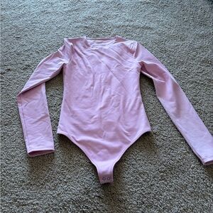 Abercrombie Long Sleeve Pink Bodysuit